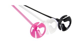 Pink, White & Black Cup-Stick