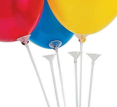 balloon-sticks Foil reusable balloons<br />